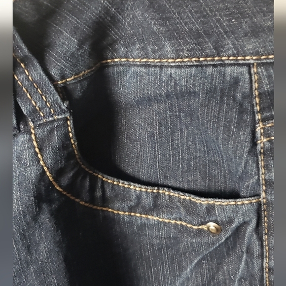 Women's French Cuff SIZE 12 Boot Leg Jeans - Picture 2 of 5